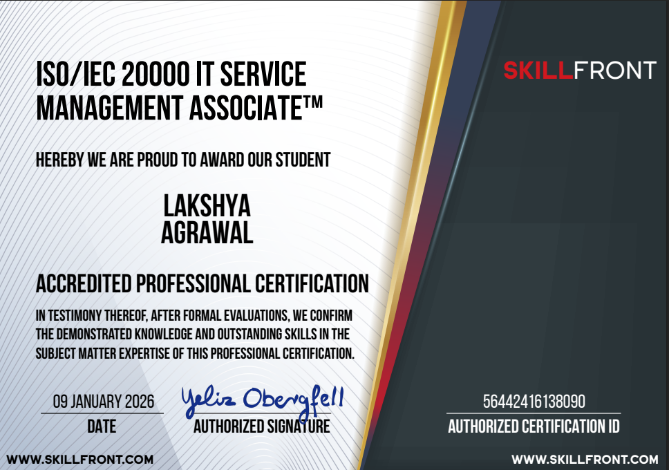 ISO 20000 Associate